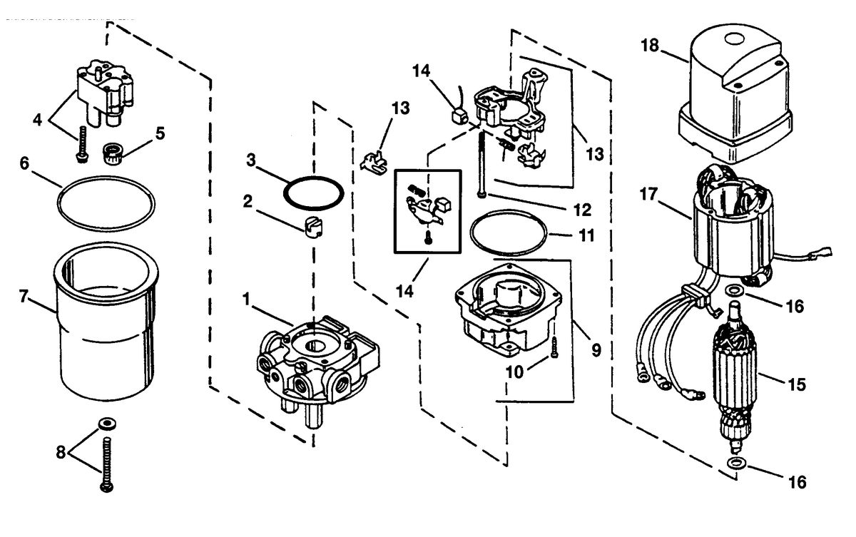 RACE OUTBOARD 2.5L (EFI) 2.5L (EFI-OFFSHORE) HYDRAULIC PUMP ASSEMBLY