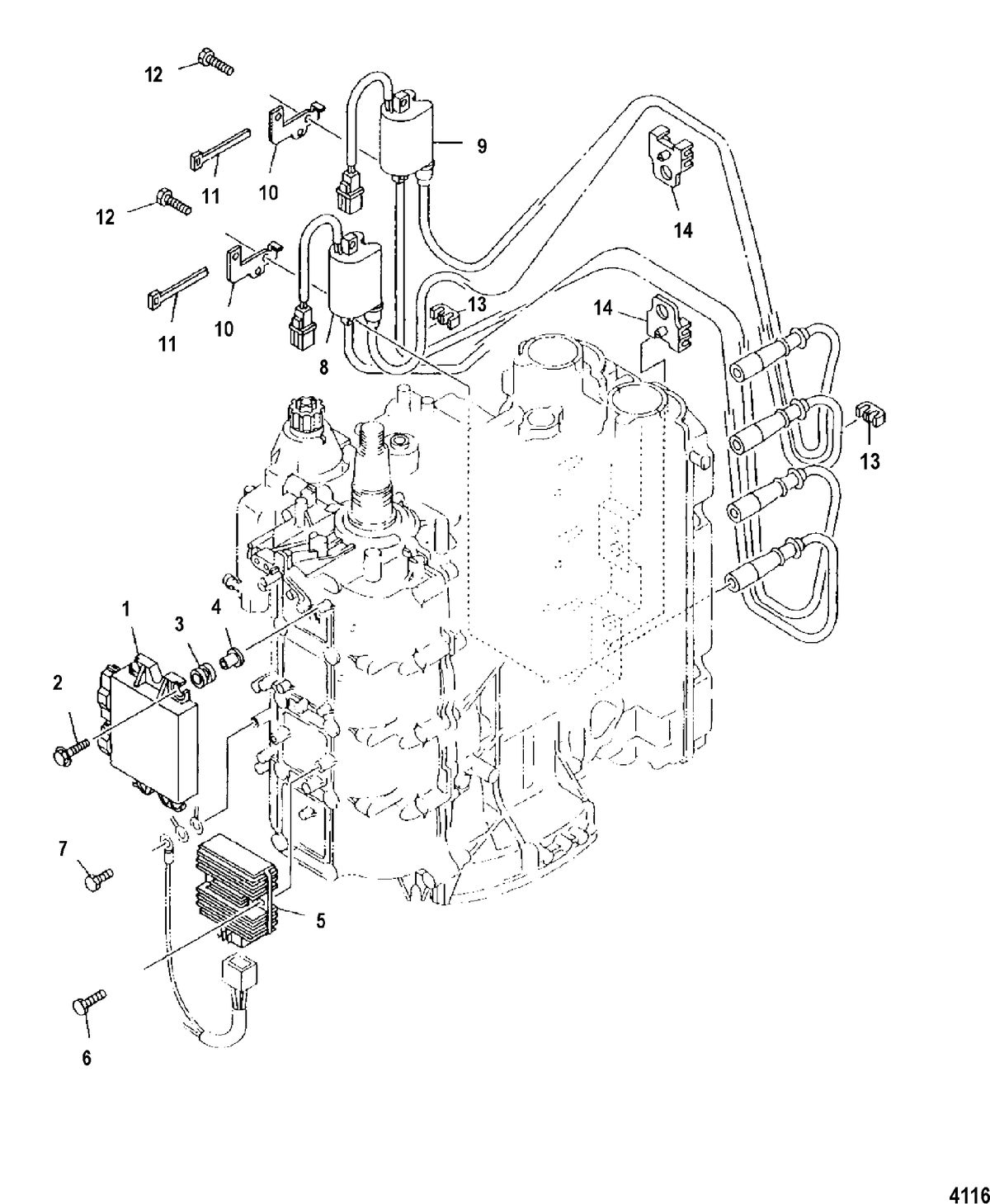 MERCURY/MARINER 115 EFI (4-STROKE) Ignition Components