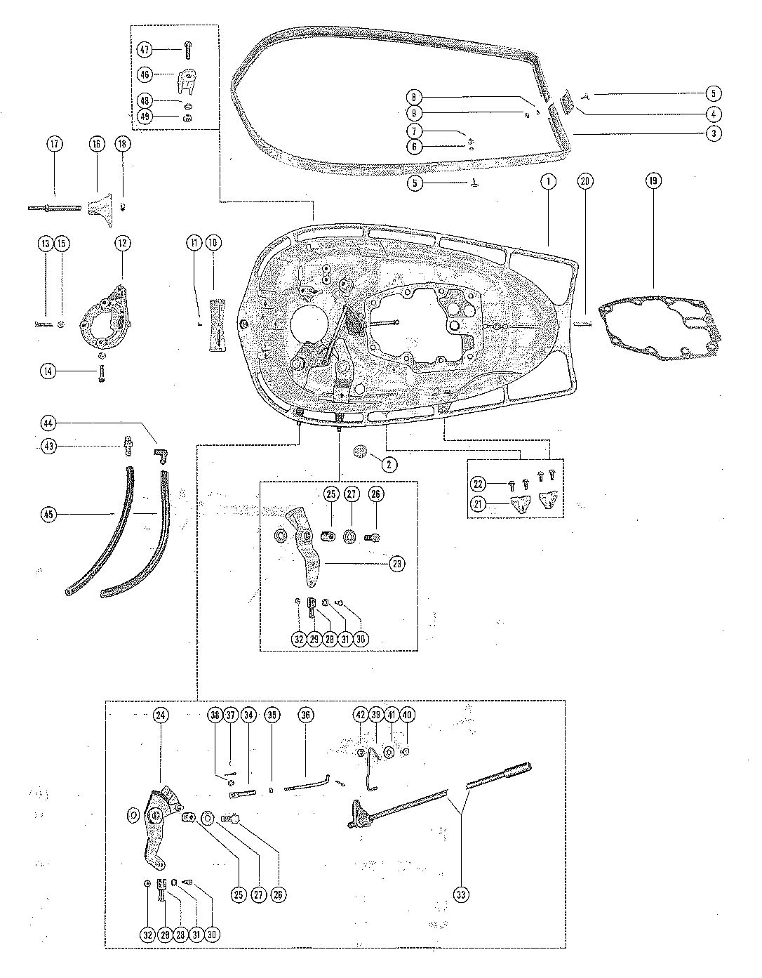 MERCURY MERC 650 BOTTOM COWL ASSEMBLY