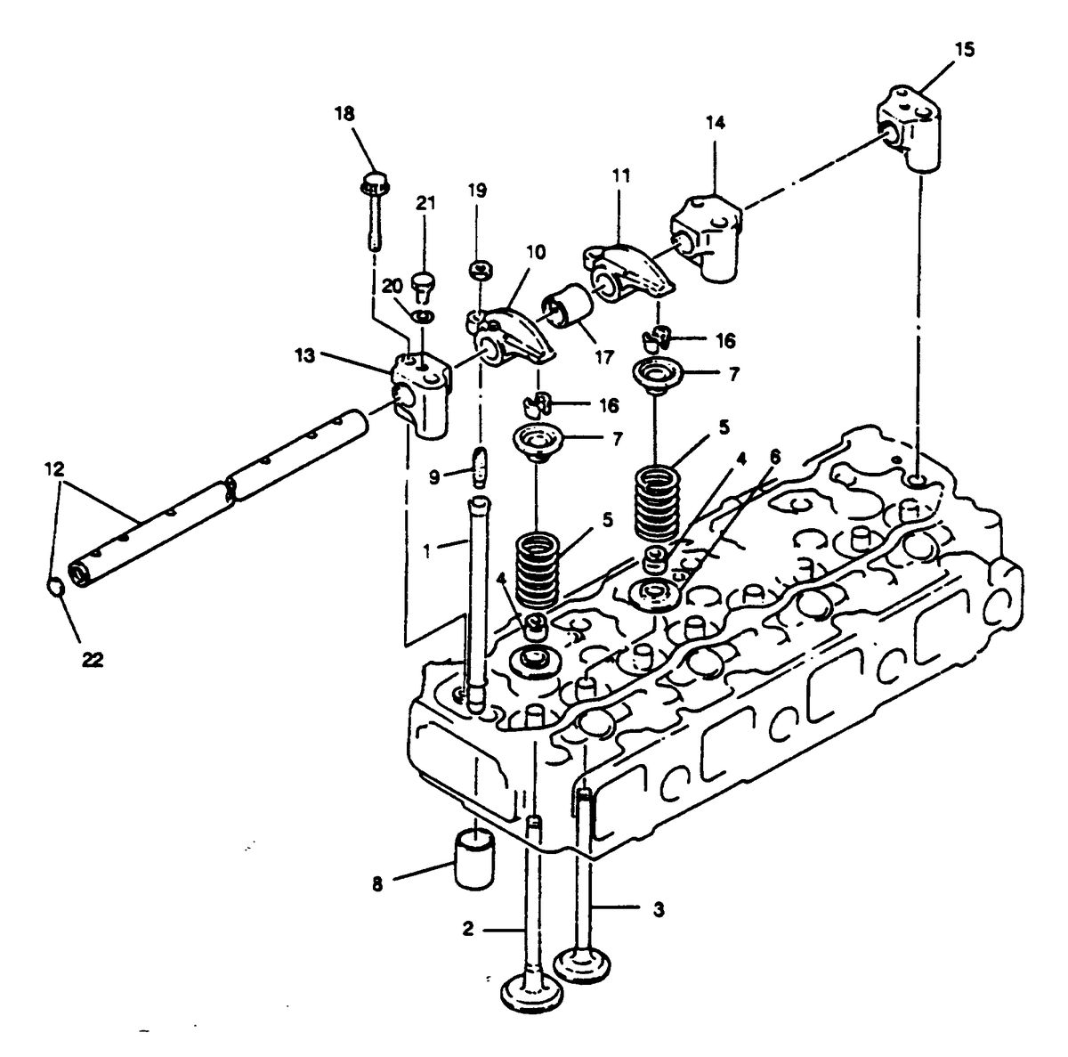MERCRUISER HINO DIESEL 150 H.P. VALVE SYSTEM