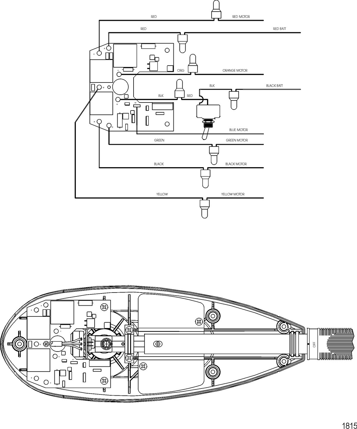 TROLLING MOTOR MOTORGUIDE FRESH WATER SERIES Wire Diagram(Model FW82HTV)