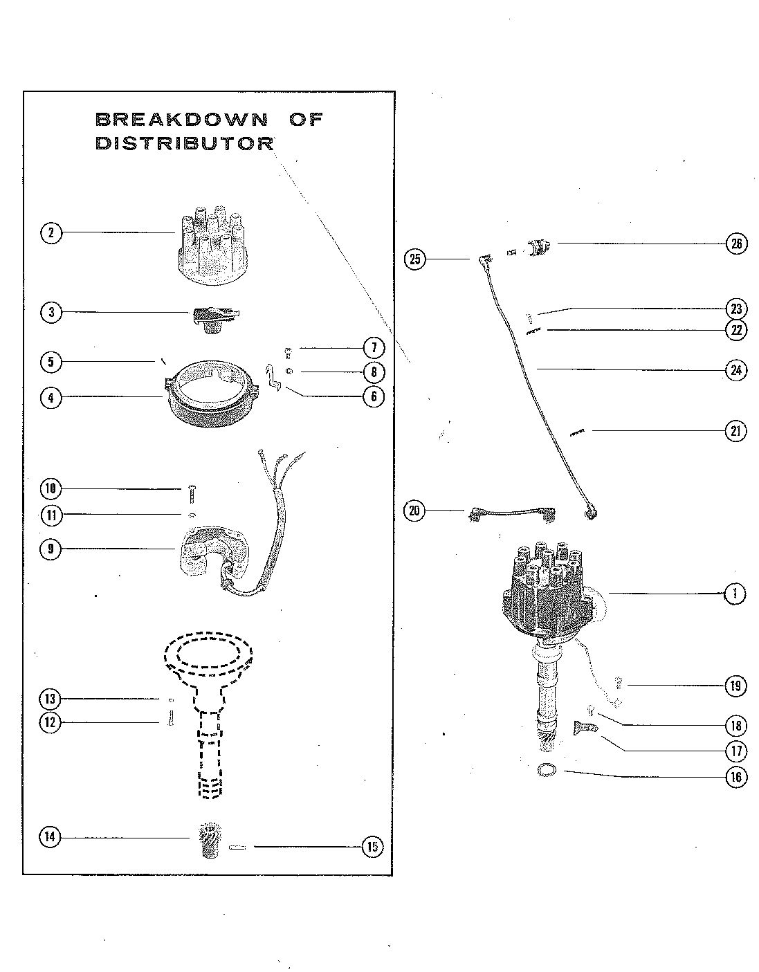 MERCRUISER 250 ENGINE (STERNDRIVE AND INBOARD) DISTRIBUTOR ASSEMBLY, COMPLETE