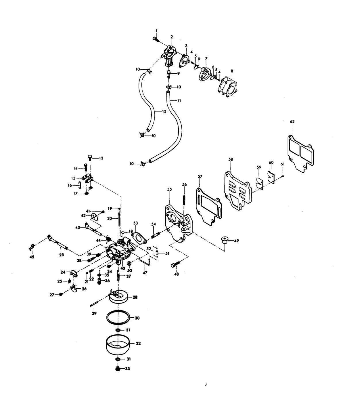 CHRYSLER 6 H.P. FUEL SYSTEM