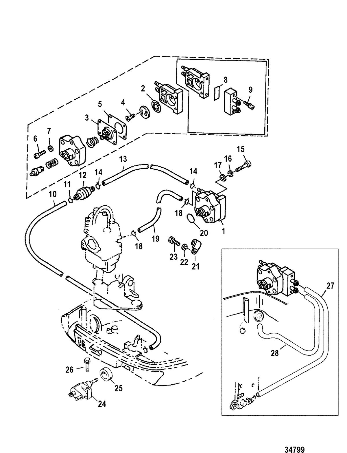 MERCURY/MARINER 8 BODENSEE 4-STROKE Fuel Pump