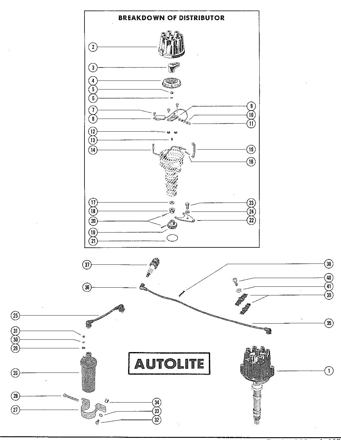 MERCRUISER 215 ENGINE DISTRIBUTOR ASSEMBLY, COMPLETE(AUTOLITE)