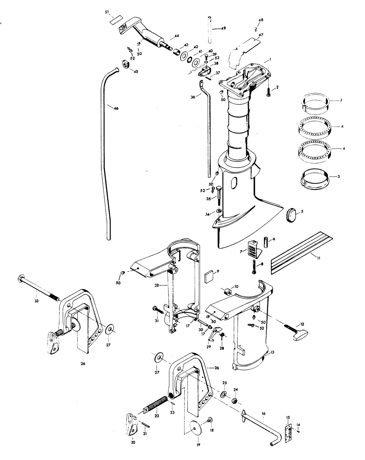 CHRYSLER 4 H.P. MOTOR LEG