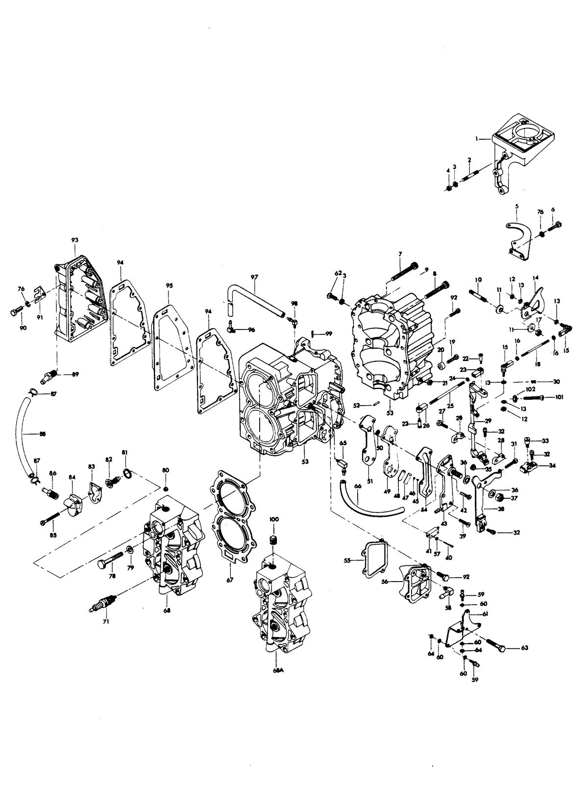 CHRYSLER 45 H.P. POWER HEAD