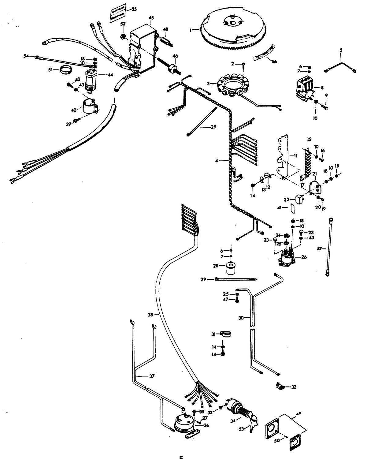 CHRYSLER 140 H.P. ELECTRICAL COMPONENTS