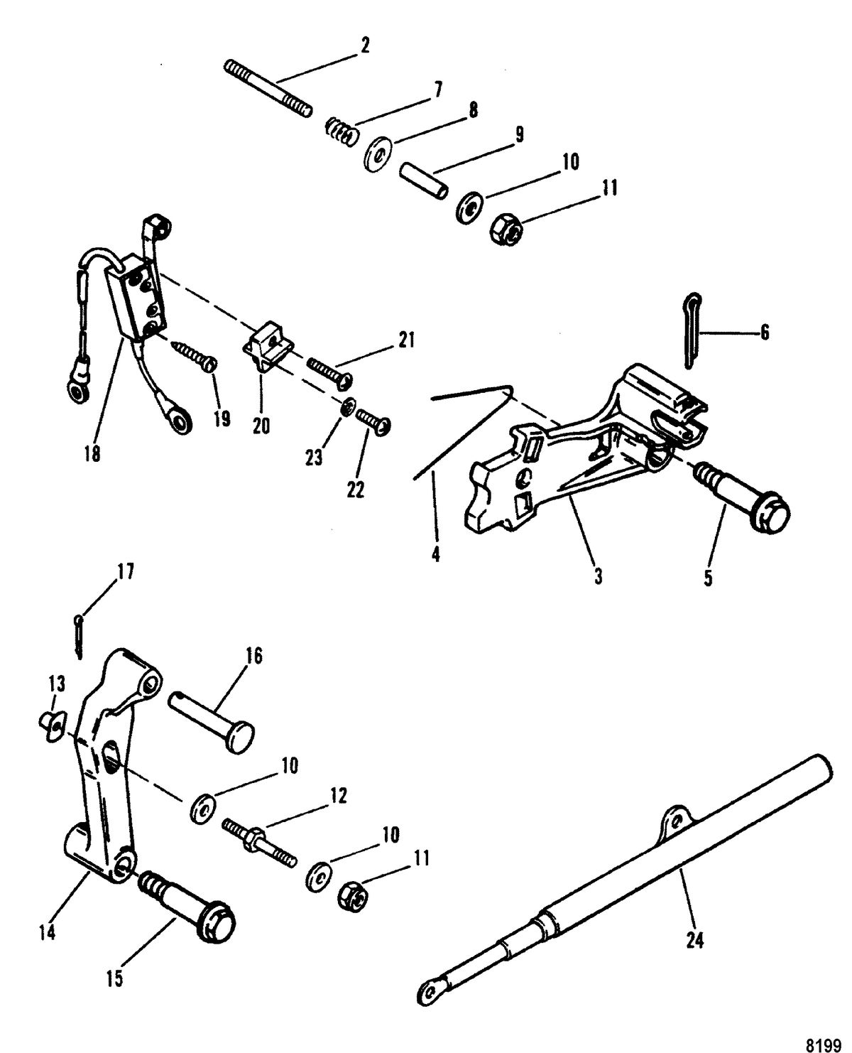 MERCRUISER 3.0L/LX ALPHA ONE Shift Components