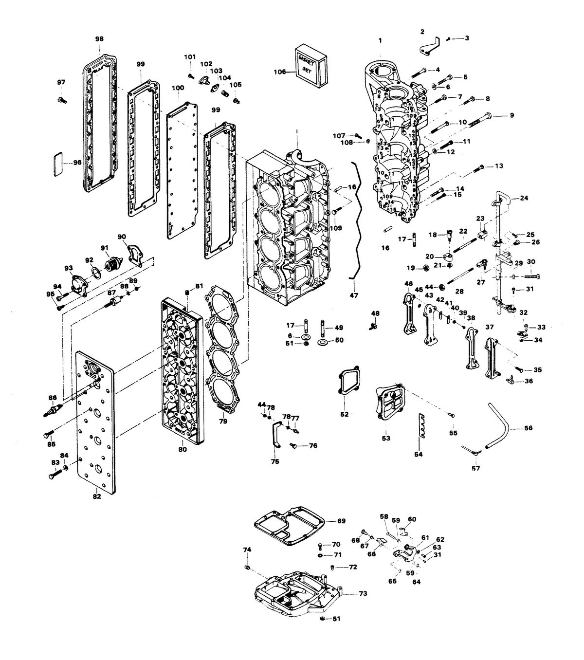 CHRYSLER 100 H.P. POWER HEAD