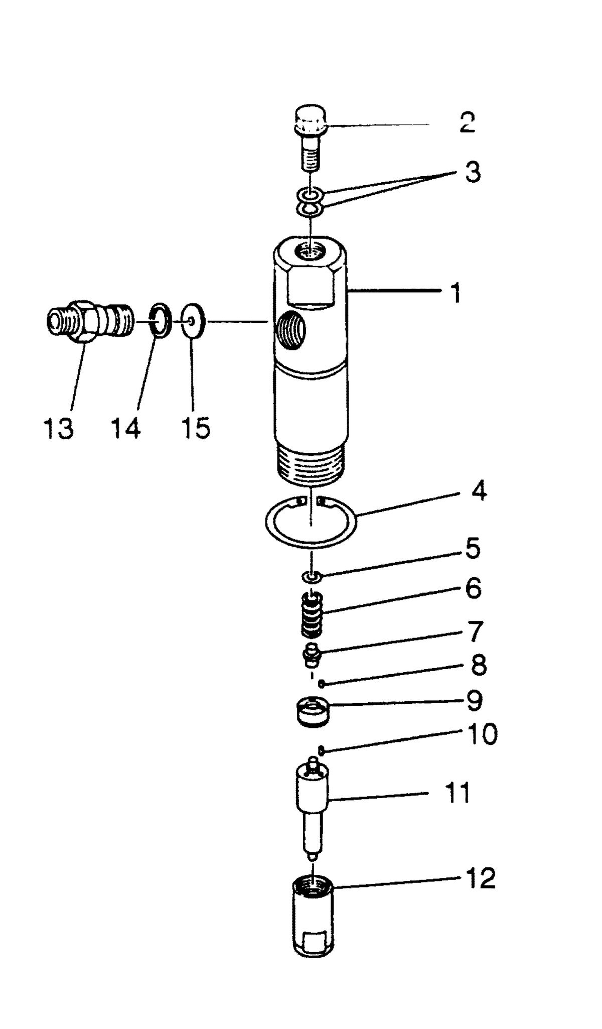 MERCRUISER HINO DIESEL 310 H.P. W06DTA-EAEB HOLDER ASSEMBLY - NOZZLE