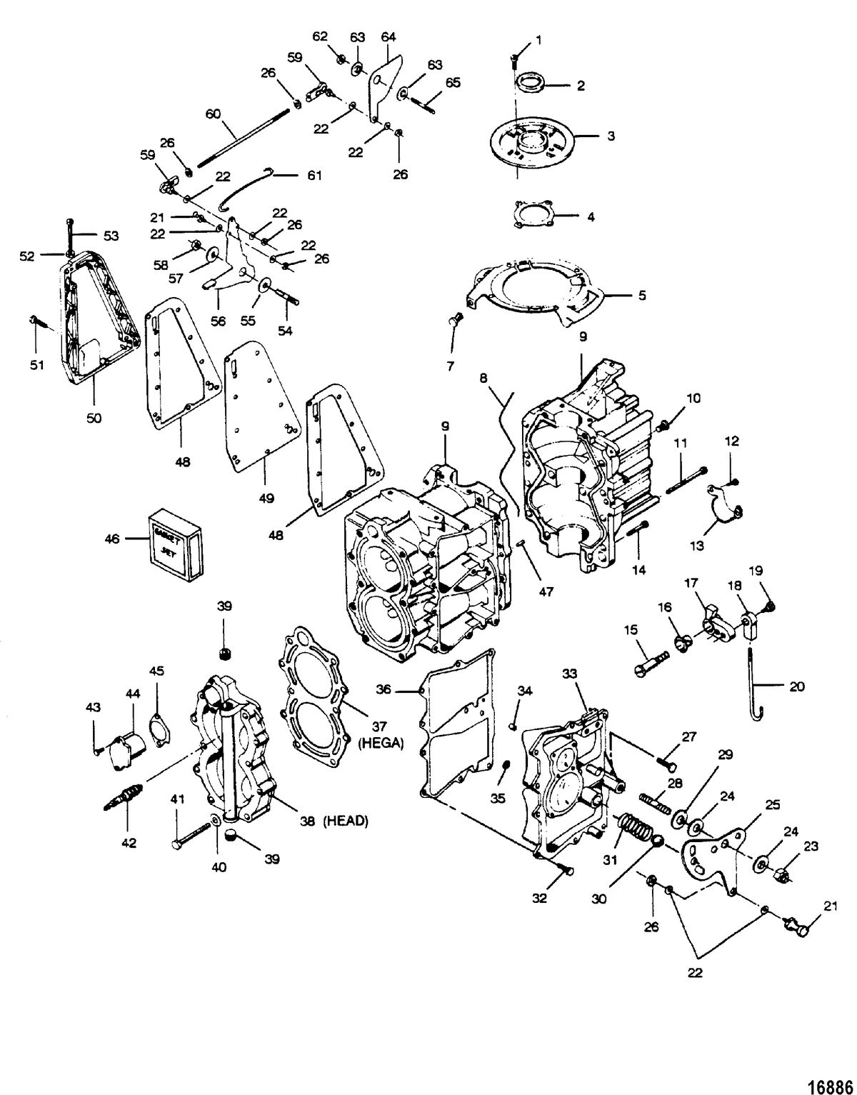 FORCE FORCE 1989 A MODEL 35 HP Power Head