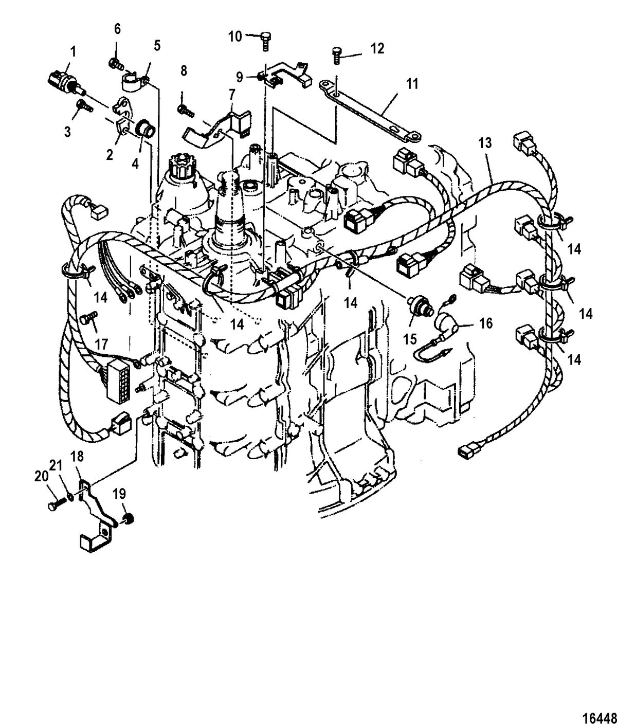MERCURY/MARINER 115 EFI (4-STROKE) Sensors and Harness