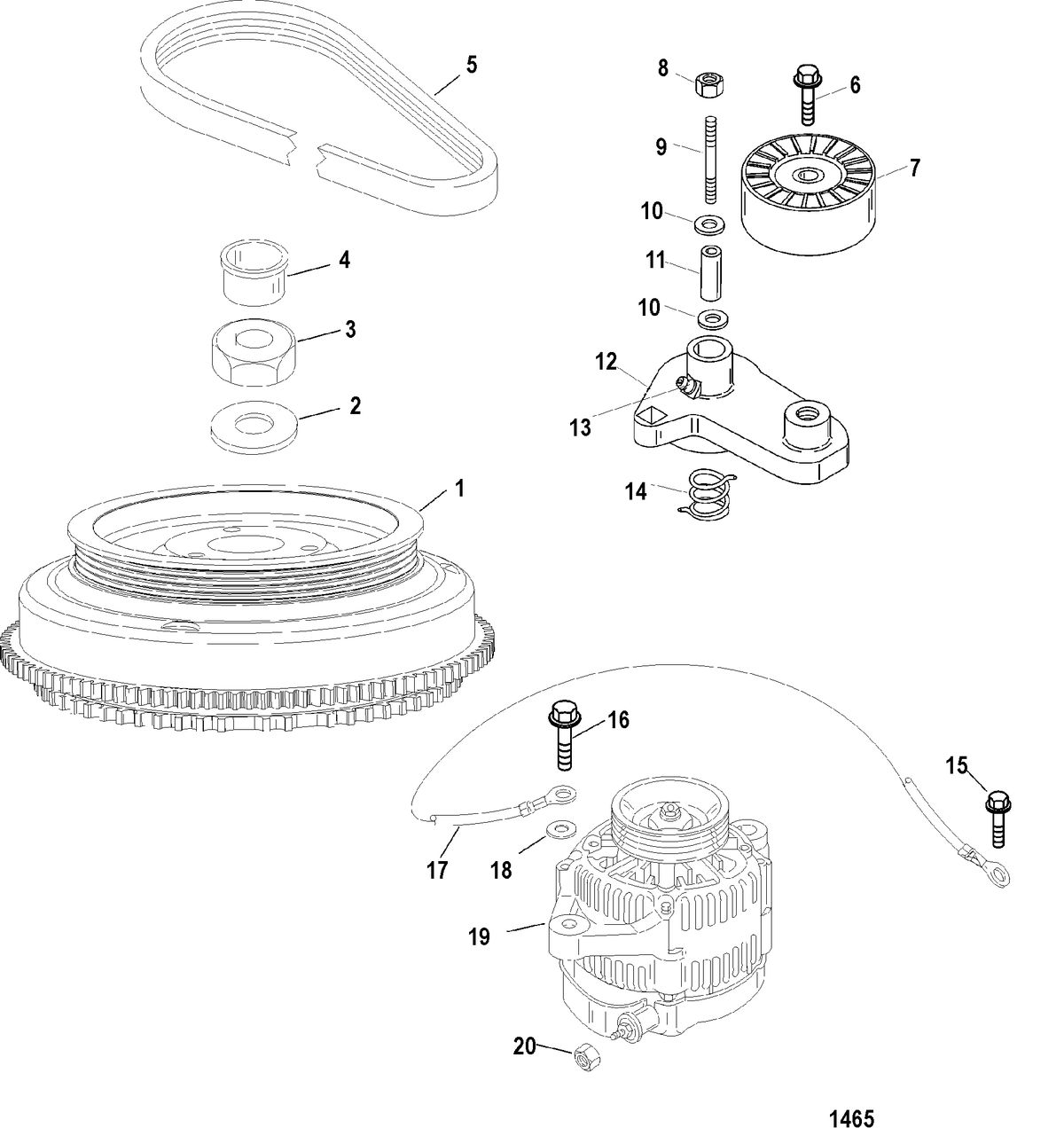 SPORTJET 250 DFI AND 250 DFI M2 JET DRIVE Flywheel And Alternator