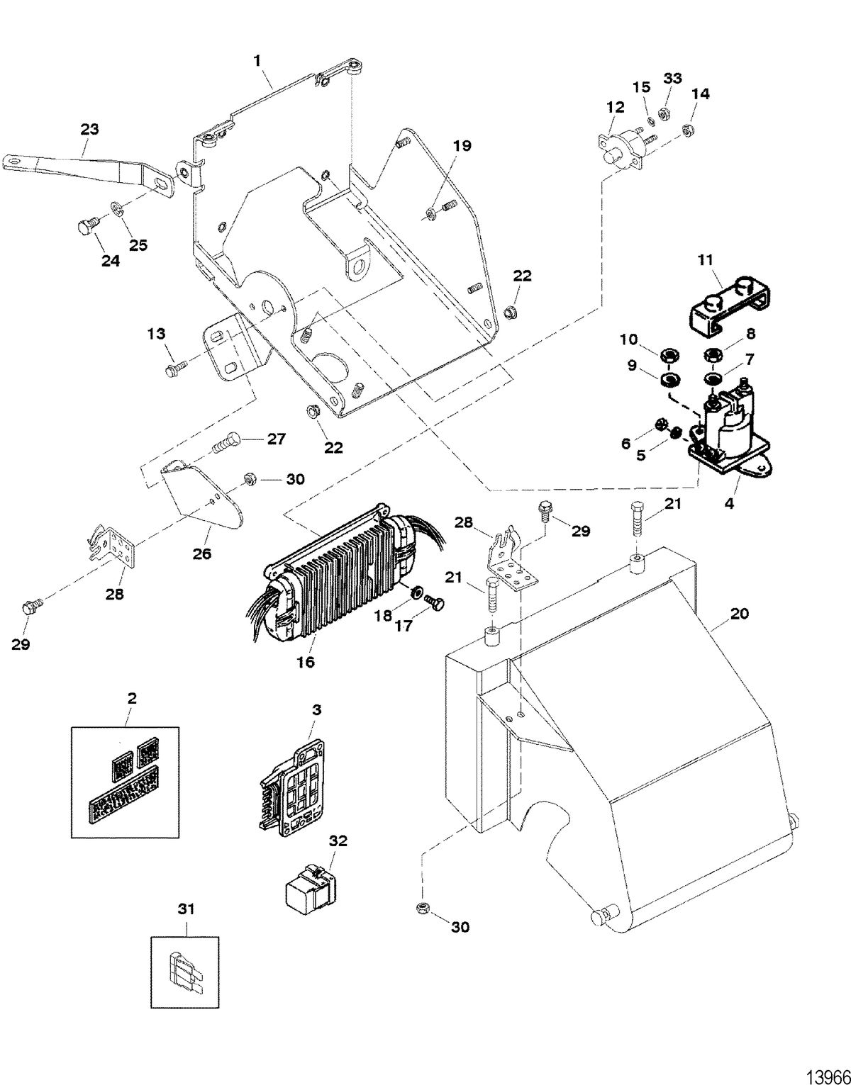 RACE STERNDRIVE SCORPION 377 Electrical Components