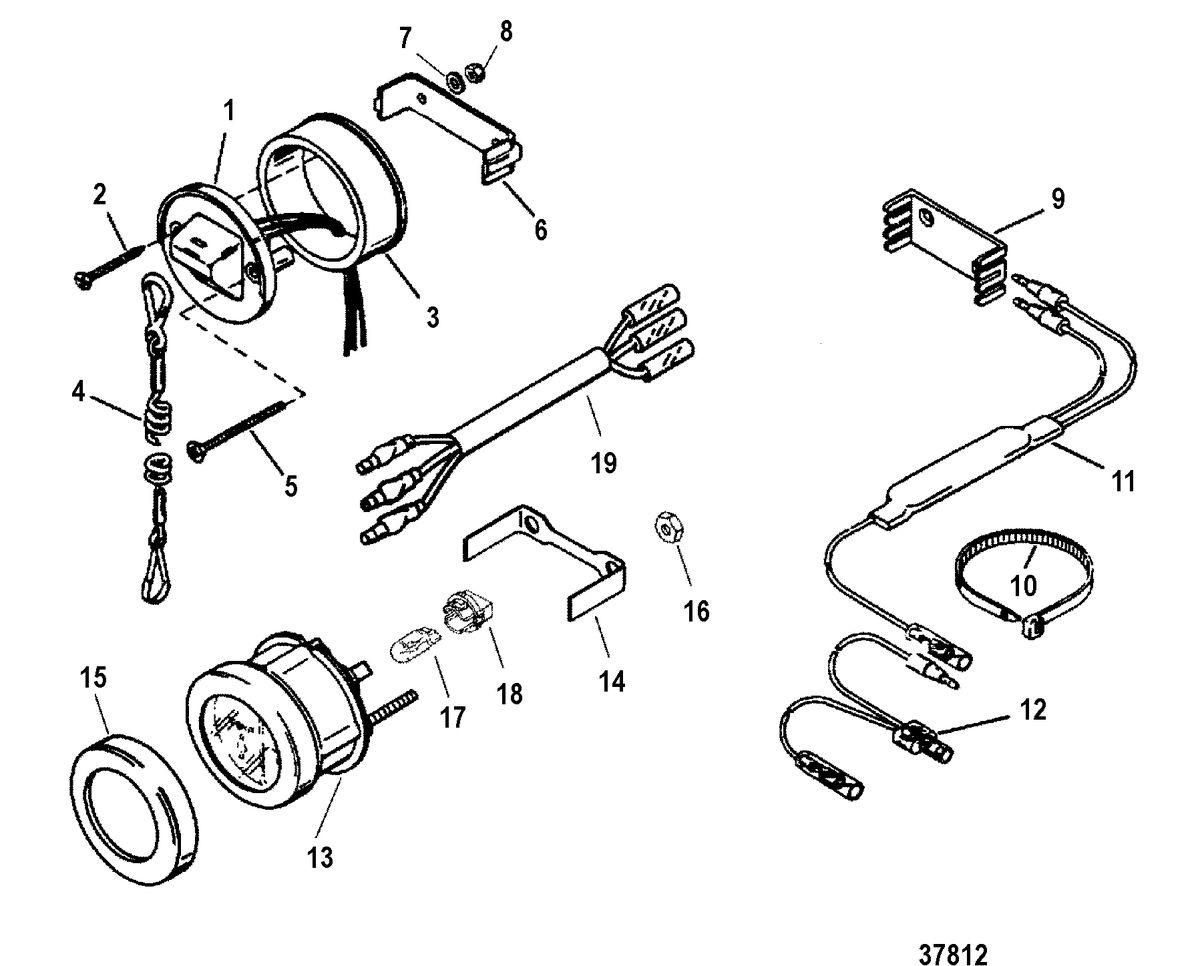 MERCURY/MARINER 225/250 EFI (3.0L) INSTRUMENTATION