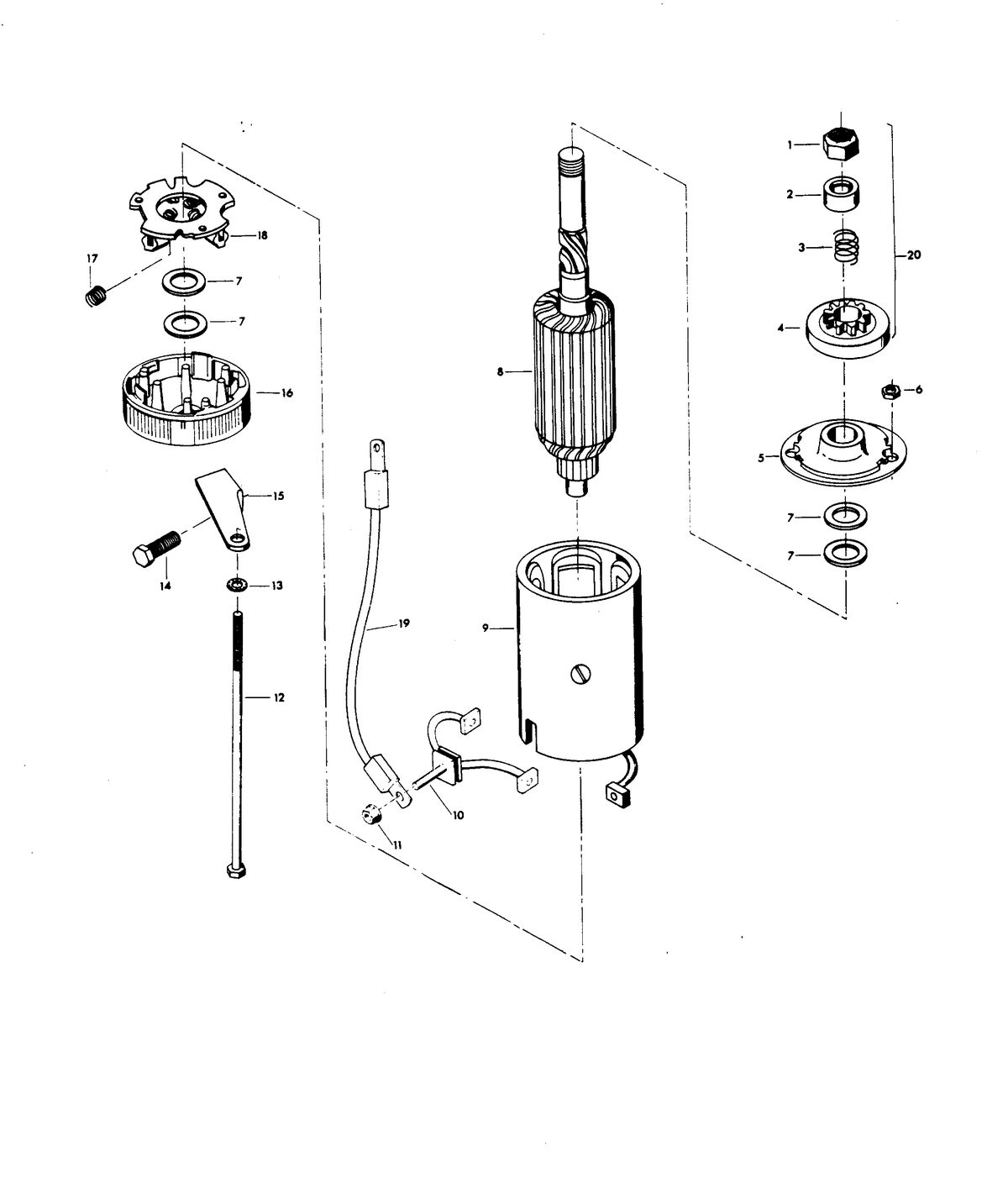CHRYSLER 85 H.P. CHARGER STARTER
