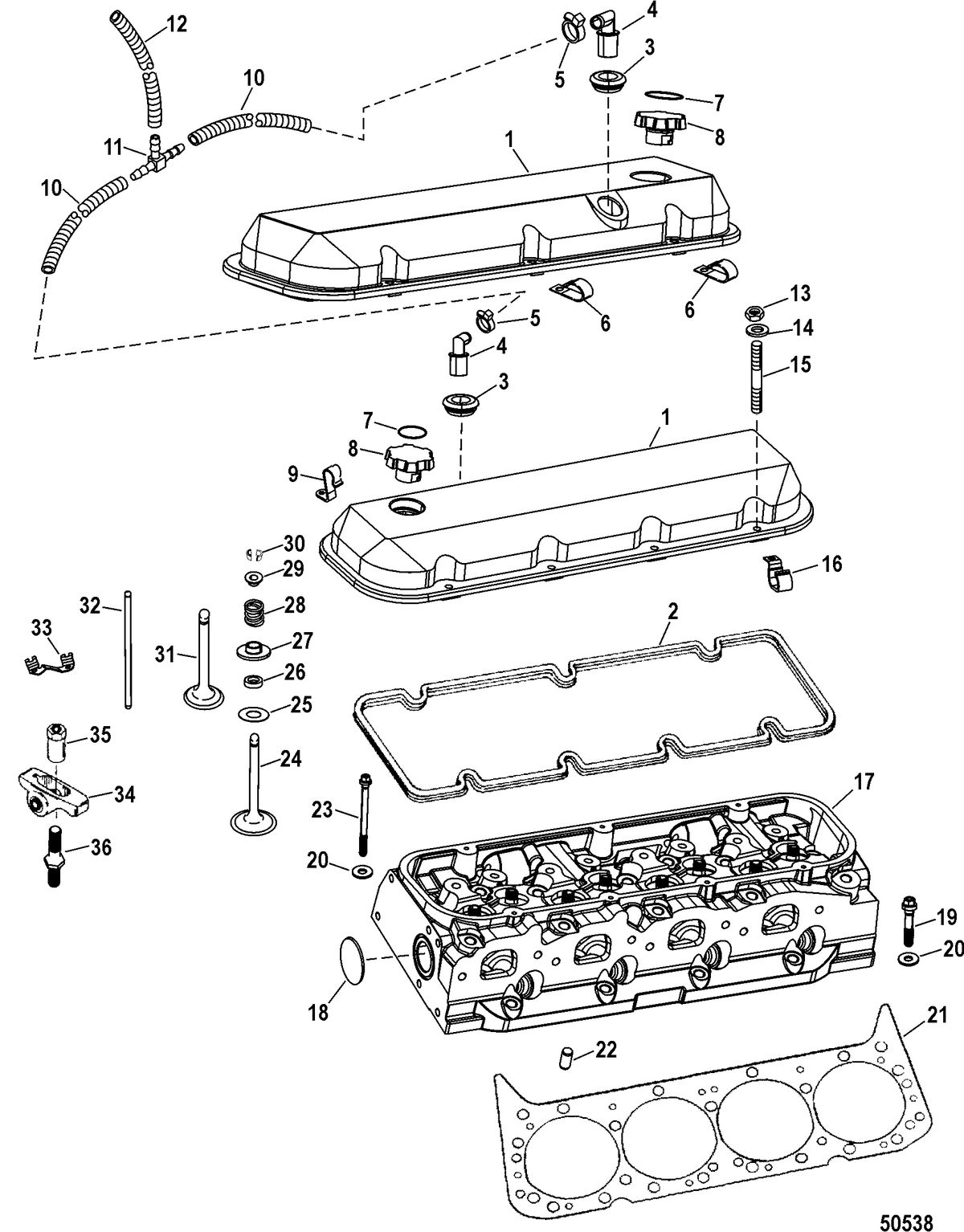 RACE STERNDRIVE 520 HP Cylinder Head