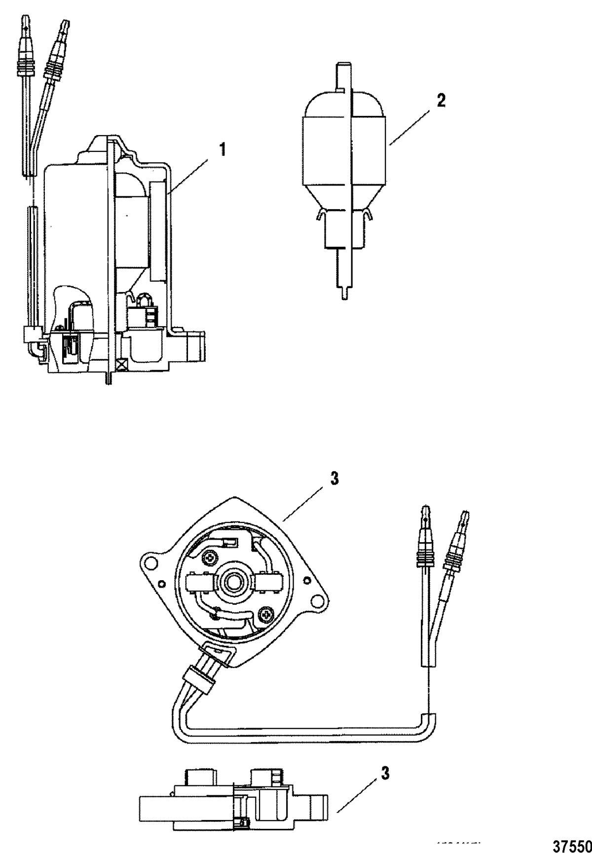 MERCURY/MARINER 150/175/200 (EFI) POWER TRIM MOTOR