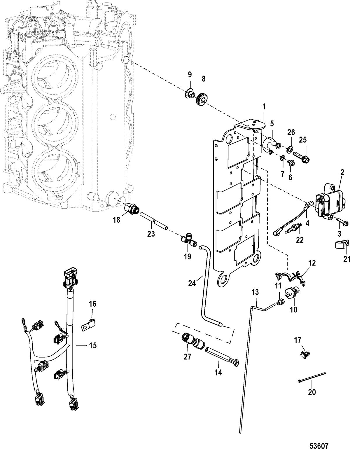 RACE OUTBOARD 300XS (3.2L) Coil Plate