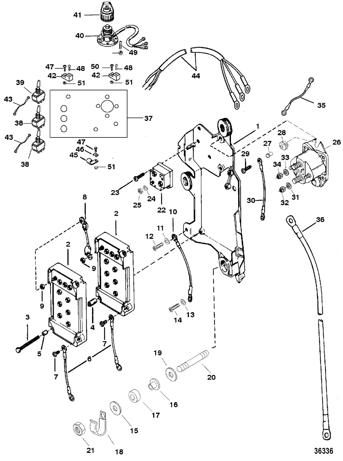 RACE OUTBOARD HI PERF MERC/MAR S3000 ELECTRICAL COMPONENTS