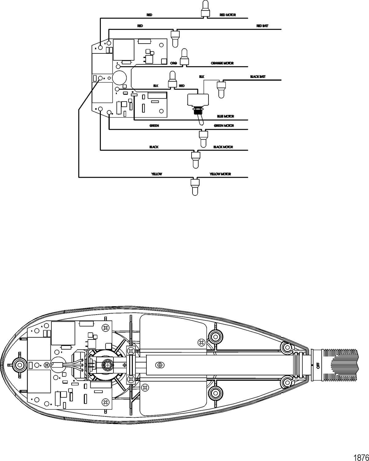 TROLLING MOTOR MOTORGUIDE SALT WATER SERIES Wire Diagram(Model SW109HBV)