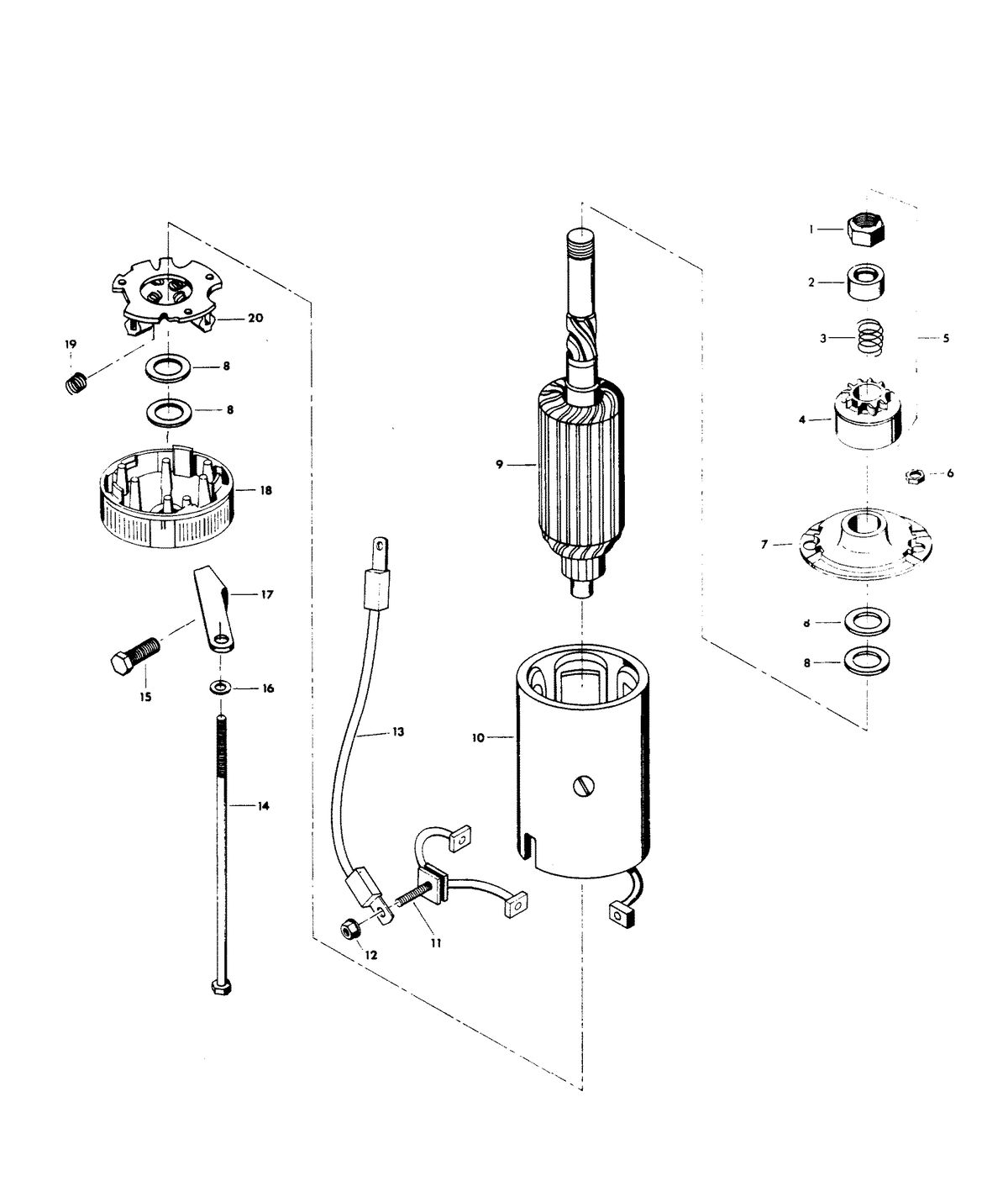 CHRYSLER 140 H.P. STARTER