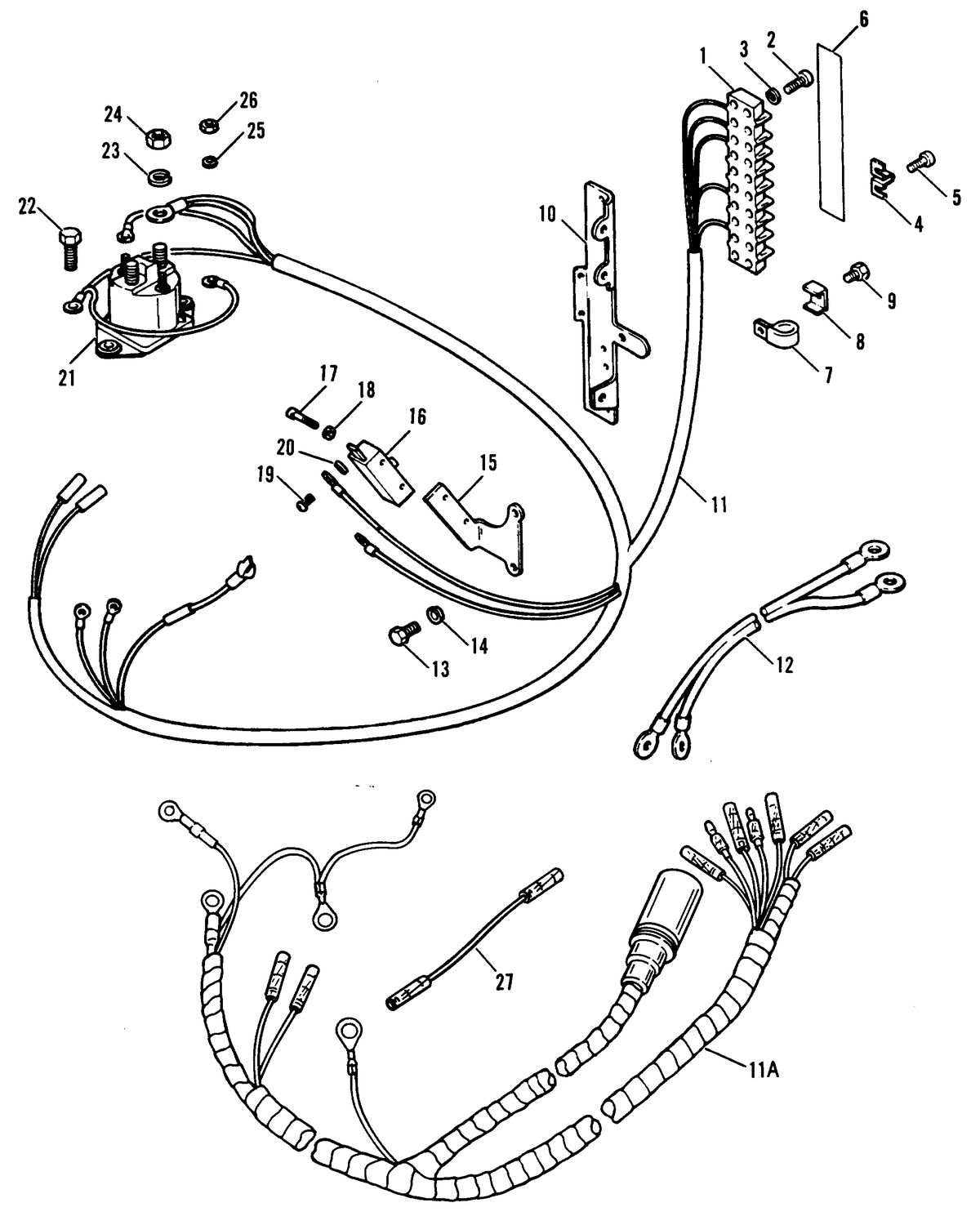 FORCE 70 H.P. ELECTRICAL COMPONENTS