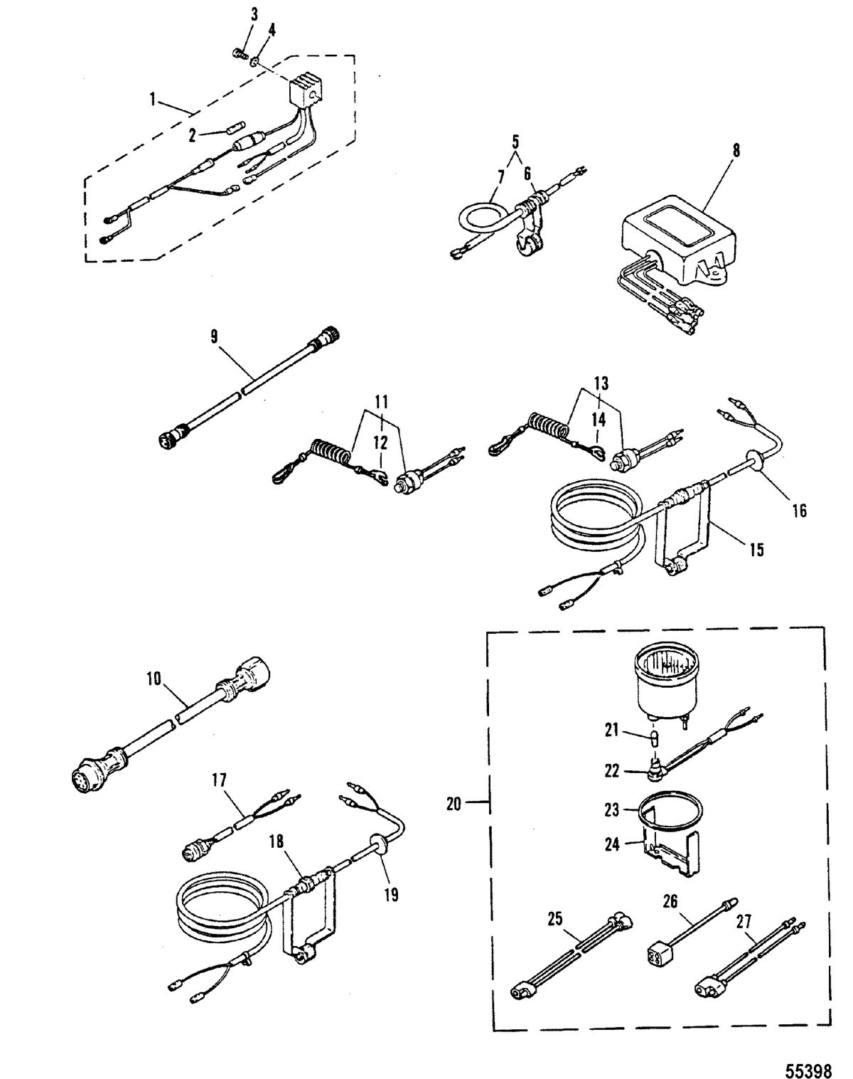 MARINER 20 HP MARINER OPTIONAL PARTS