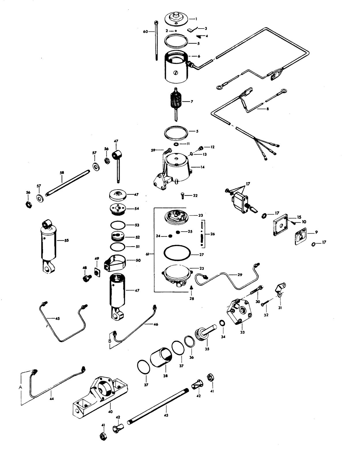 CHRYSLER 75 H.P. TWIN POWER TRIM UNIT