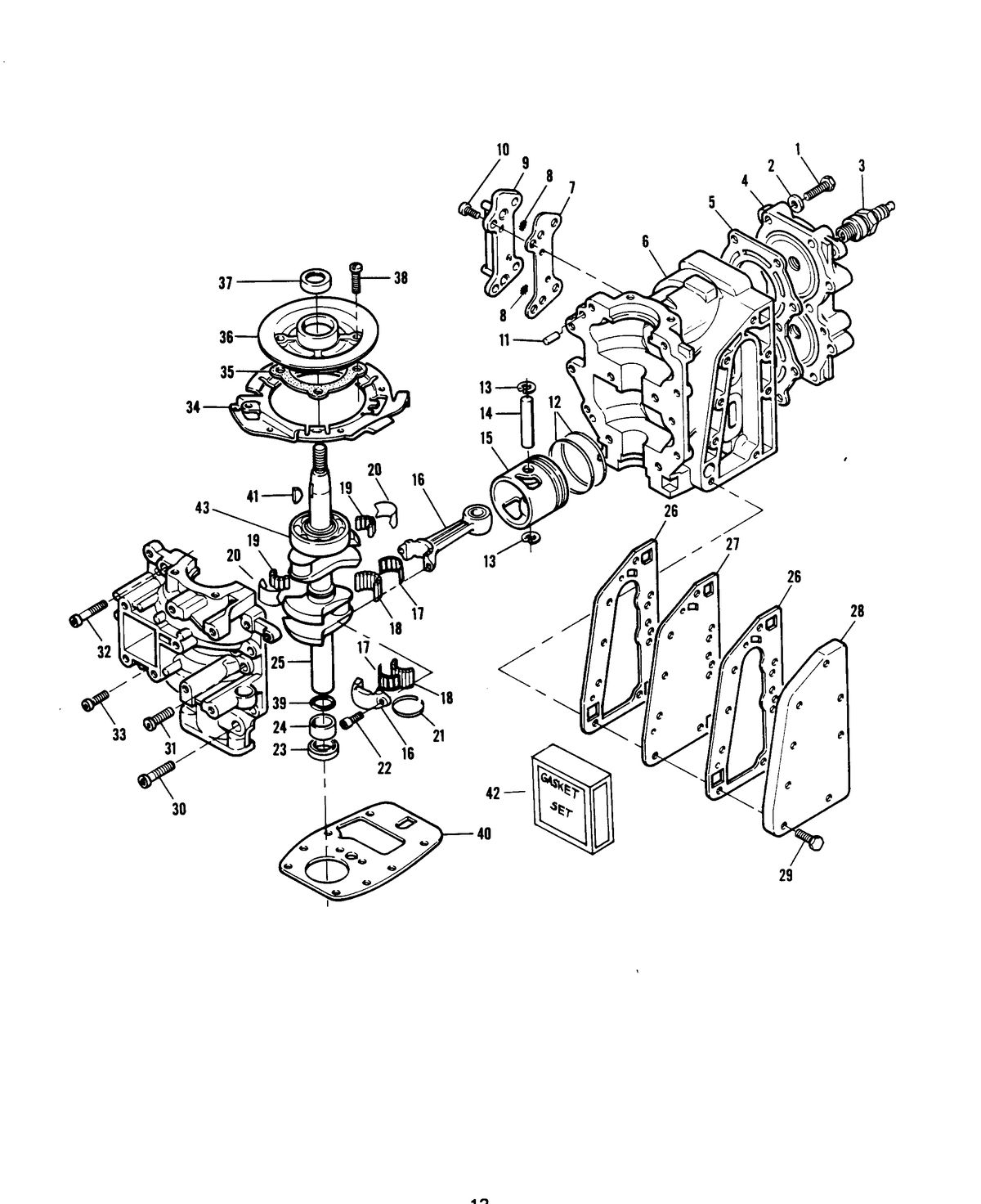 CHRYSLER 6 H.P. SAILOR "EXPORT" POWER HEAD