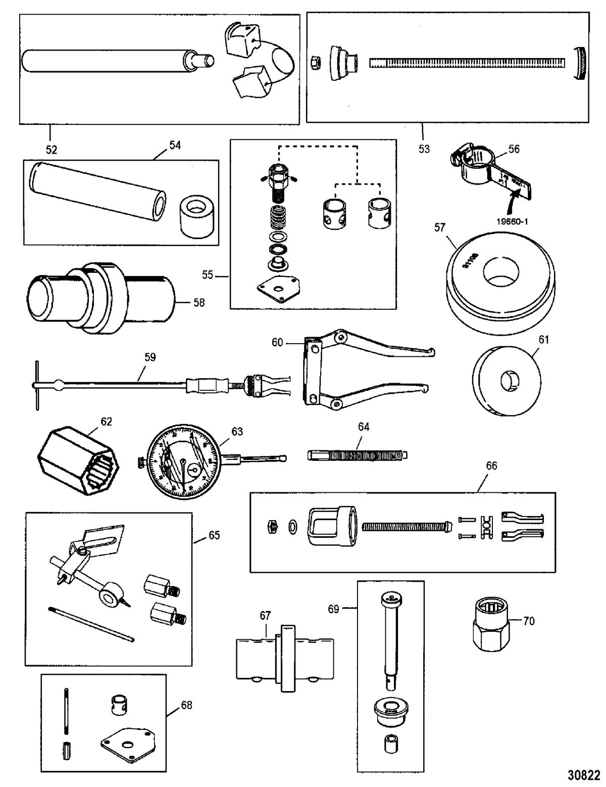 MERCURY/MARINER 40/50/60 (4 CYLINDER) CARB 4-STROKE TOOLS