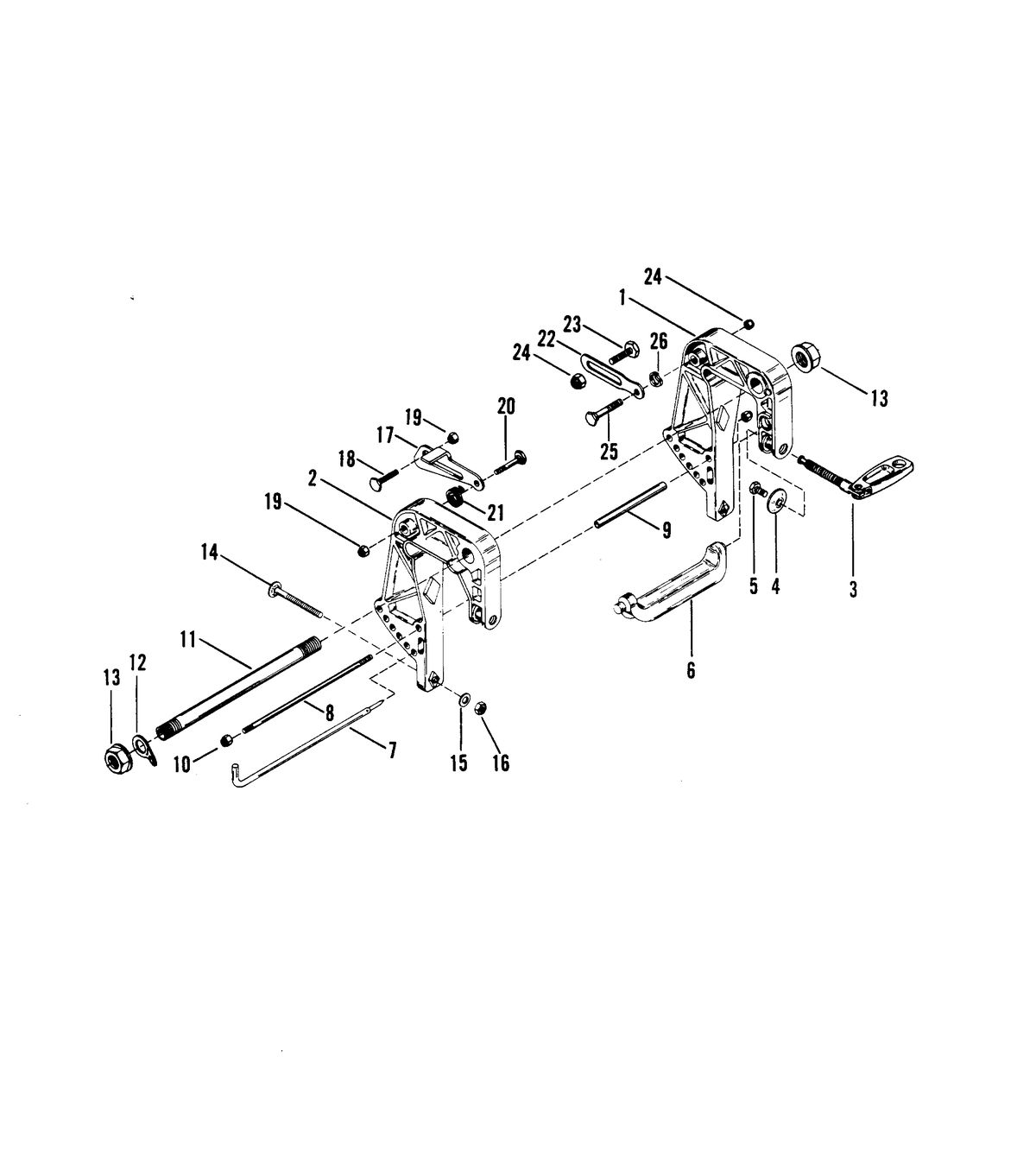 MERCURY MERCURY 18/25 CLAMP BRACKET ASSEMBLY