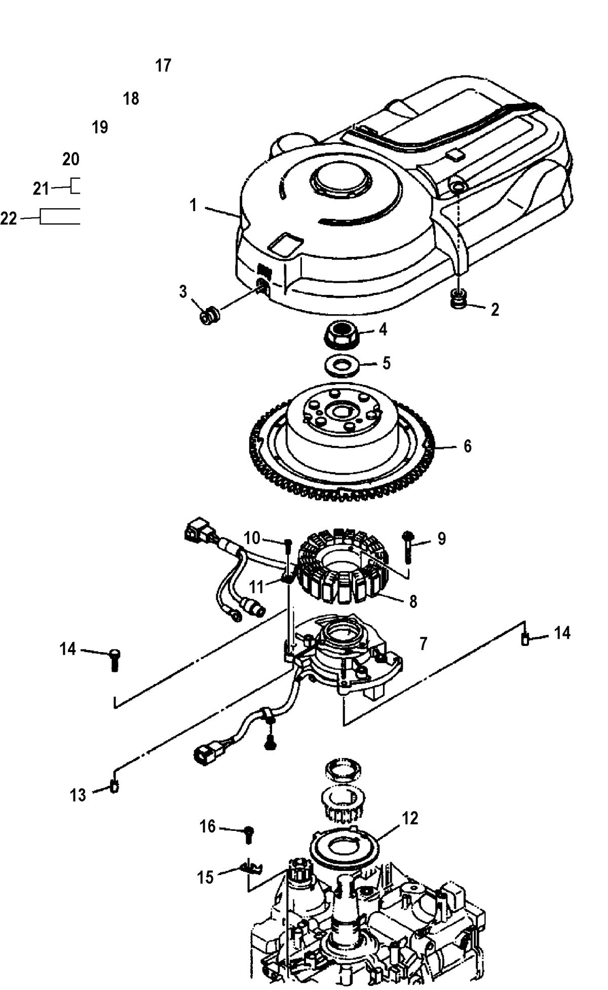 MERCURY/MARINER 75/80/90/100 EFI 4-STROKE Flywheel