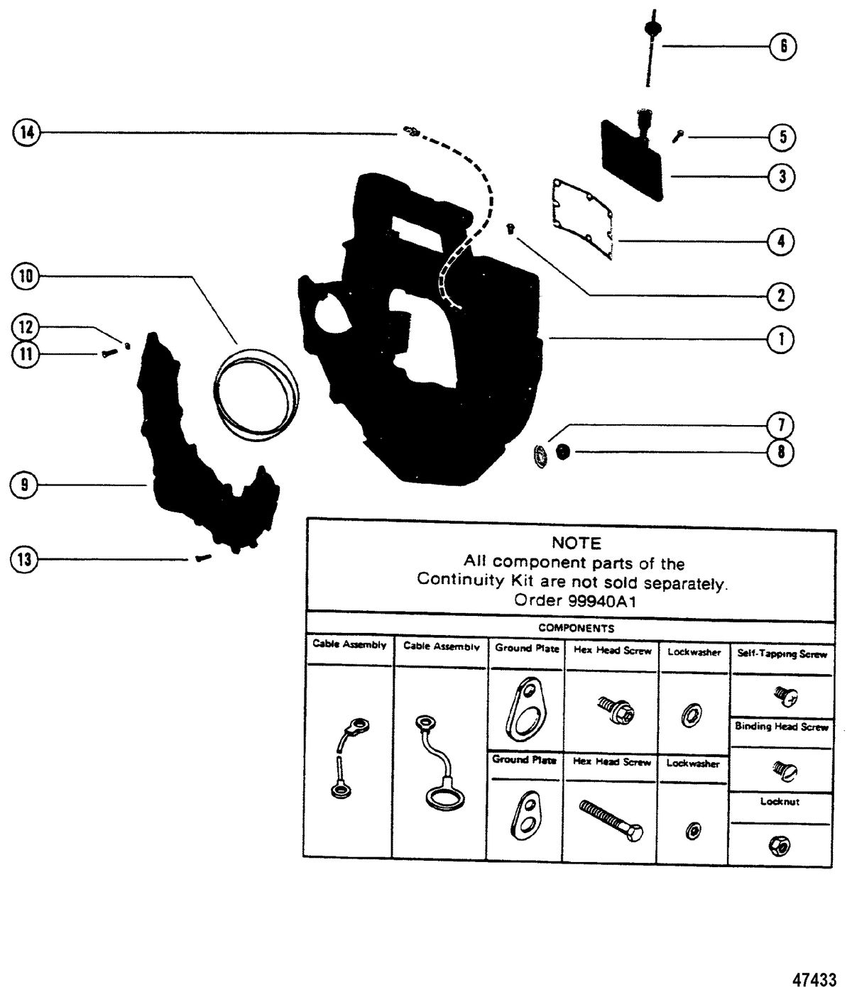 MERCRUISER TR (200 RATIO) TRS (1.50 RATIO) STERN DRIVE TRANSOM PLATE