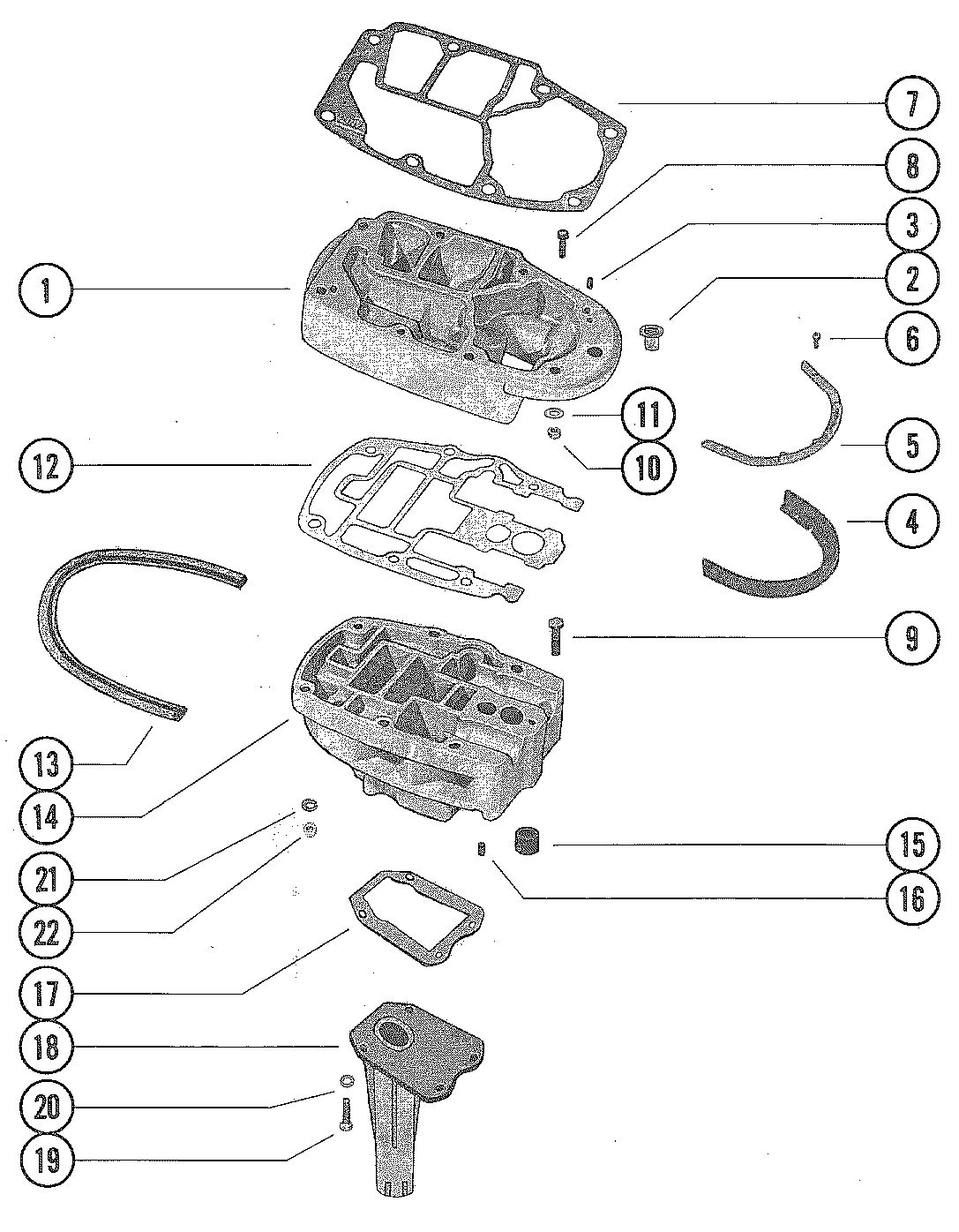 MERCURY MERC 850 EXHAUST EXTENSION PLATE