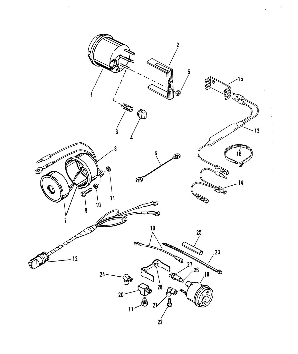 RACE OUTBOARD XR-2 / MAGNUM INSTRUMENTATION