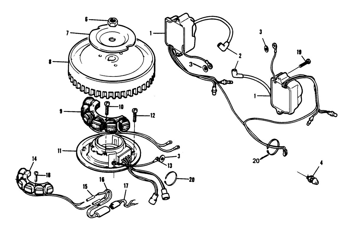 CHRYSLER 7.5 H.P. ELECTRICAL COMPONENTS