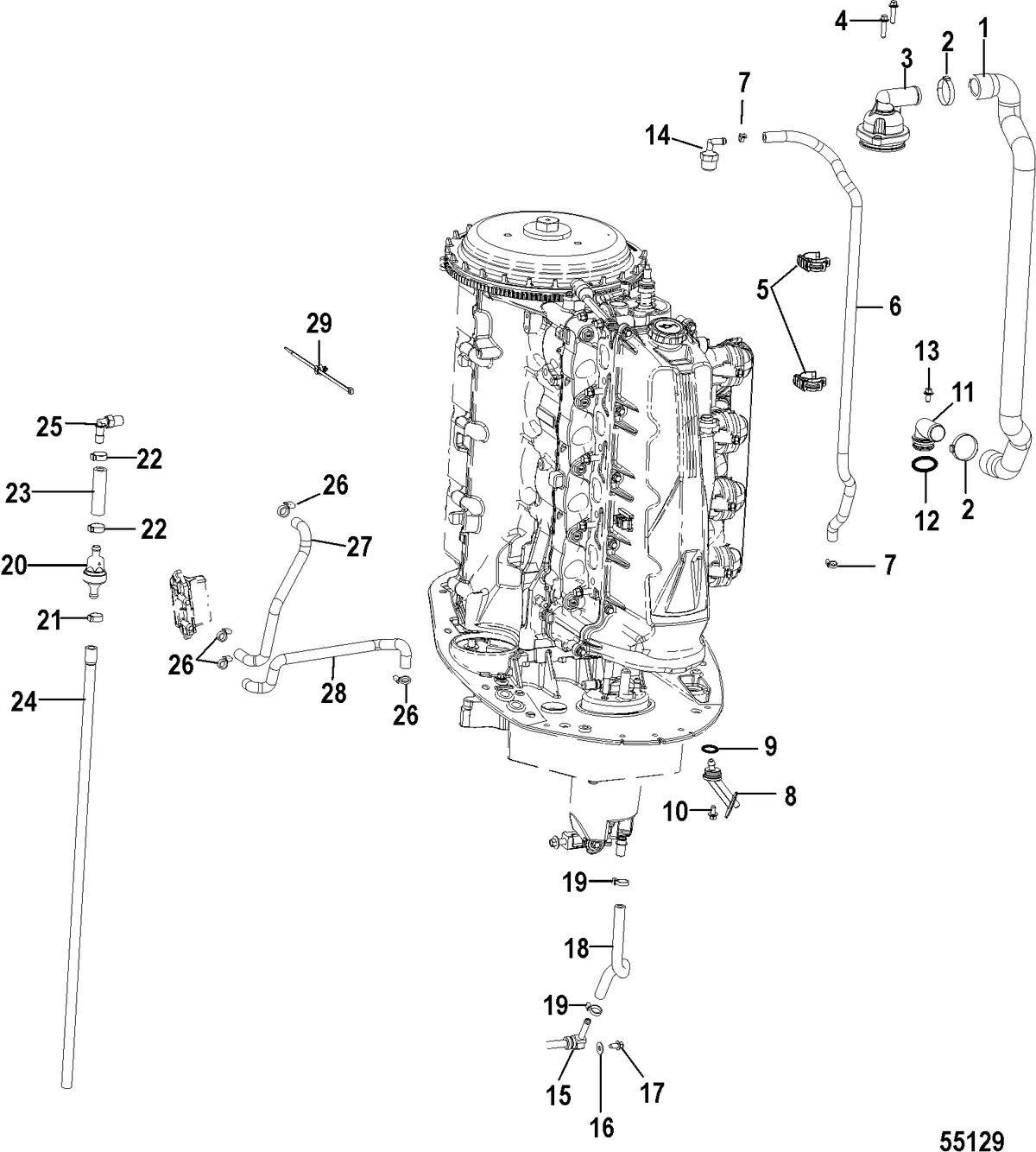 MERCURY/MARINER 75-115 4-STROKE Cooling