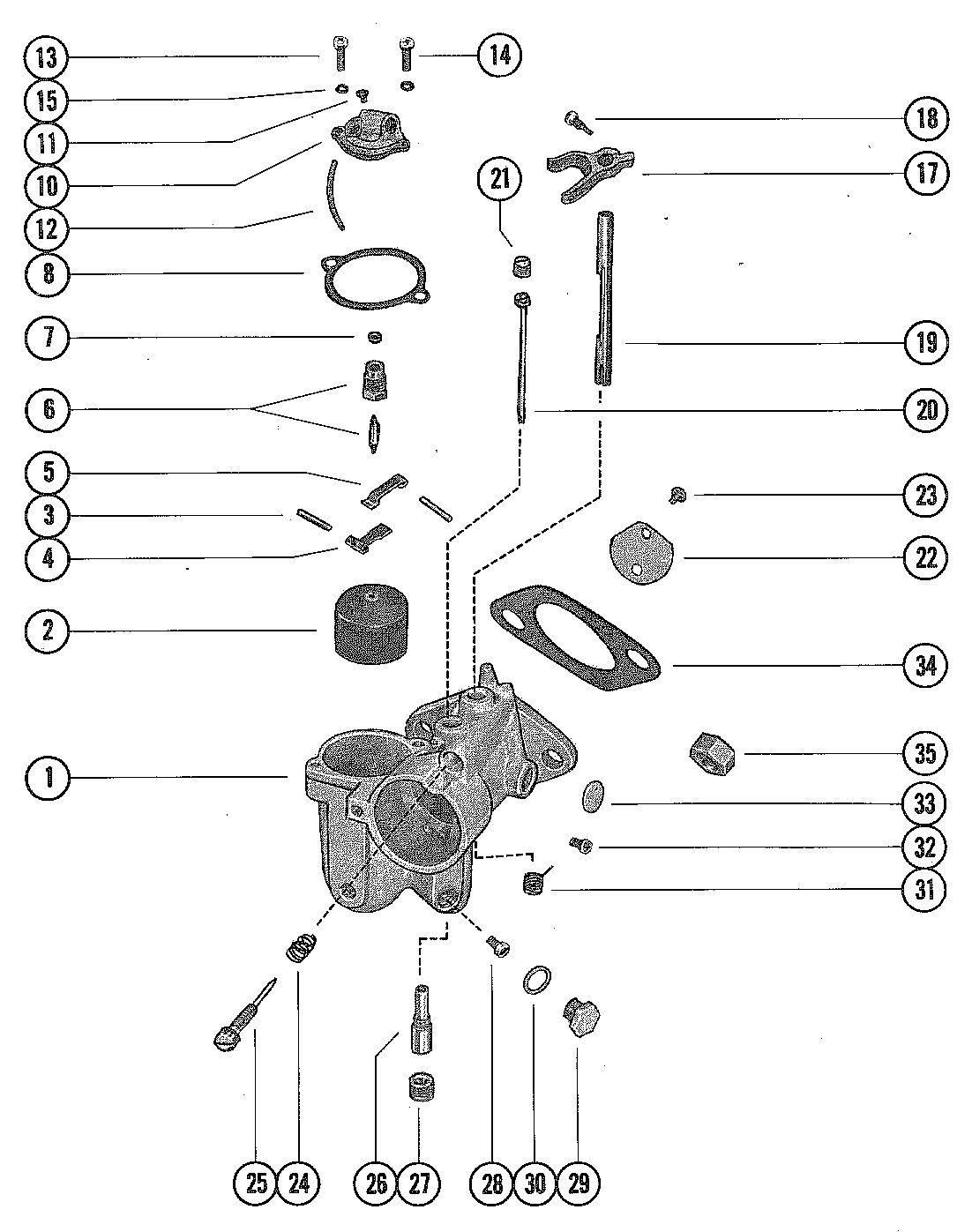 MERCURY MERC 115 CARBURETOR ASSEMBLY
