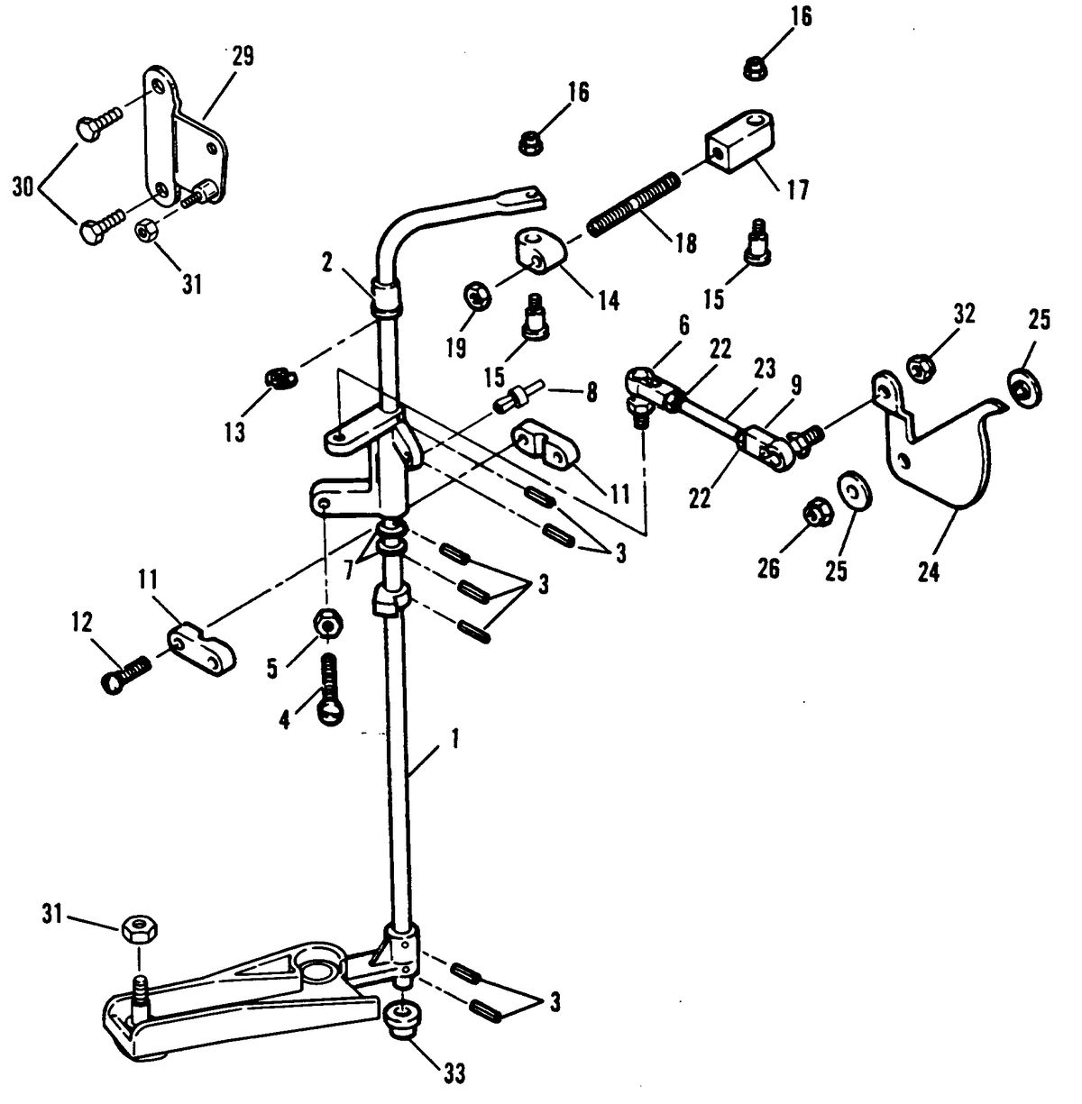 FORCE 70 H.P. TOWERSHAFT ASSEMBLY