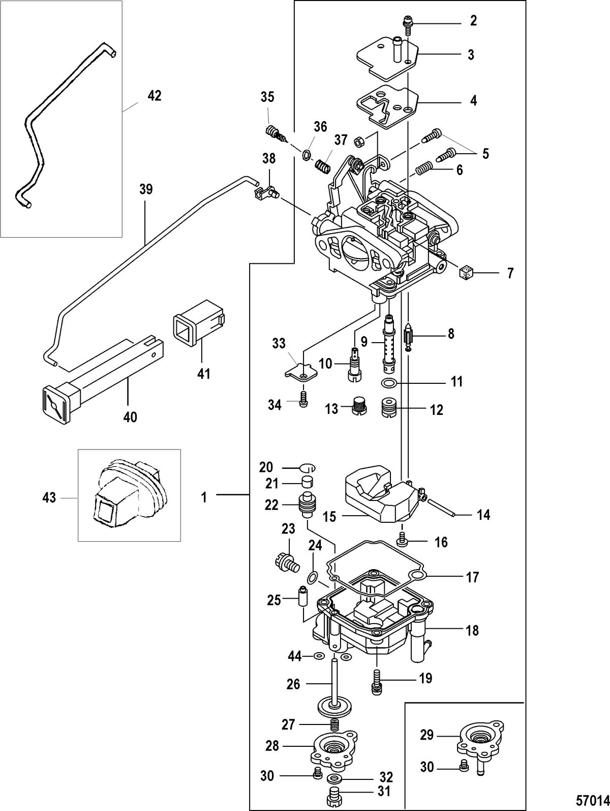 MERCURY/MARINER 8/9.9 (209CC) 4-STROKE Carburetor
