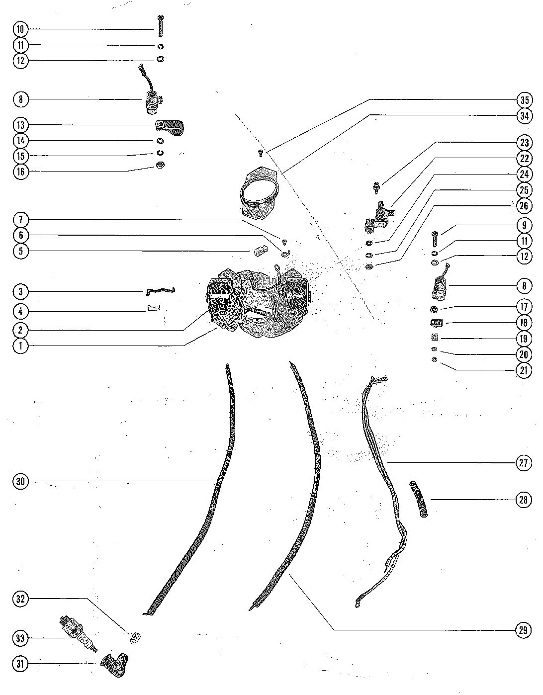 MERCURY MERC 350 STATOR PLATE ASSEMBLY