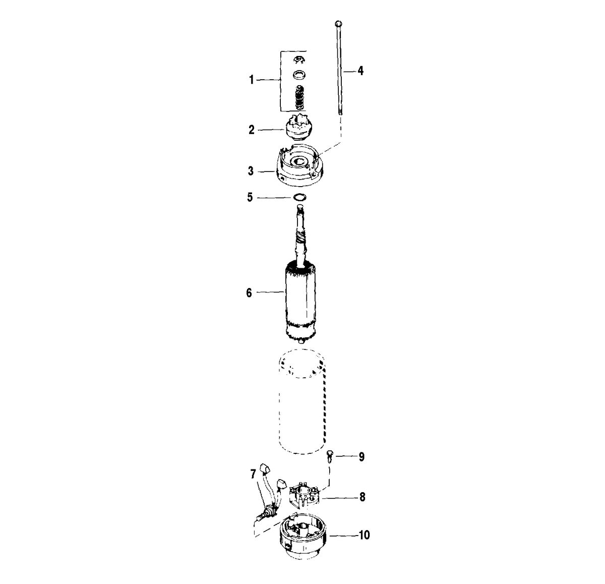 RACE OUTBOARD 2.5L (EFI) 2.5L (EFI-OFFSHORE) STARTER MOTOR