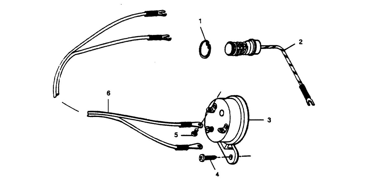 FORCE FORCE 1989 50 H.P. "C" MODELS OVERHEAT BUZZER