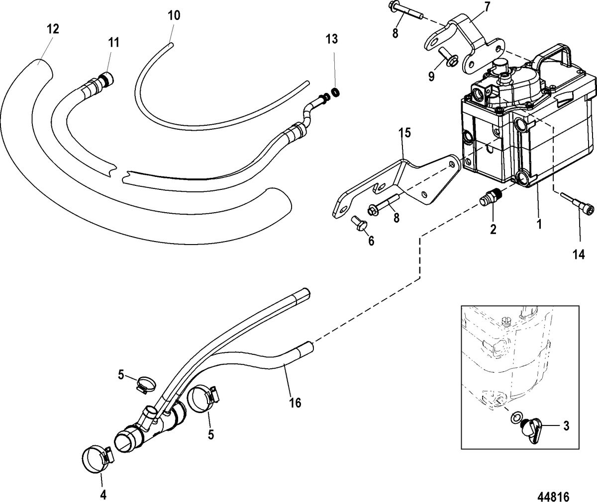 MERCRUISER 8.1L INBOARD Cool Fuel System, 1A350433-1A380018, 1A380210-1A380318