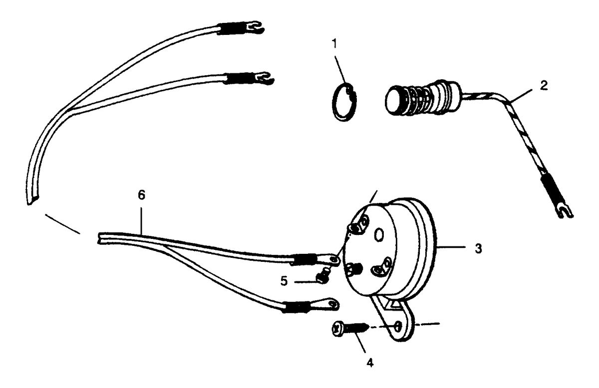 FORCE FORCE 1990 50 H.P. "B" MODELS OVERHEAT BUZZER