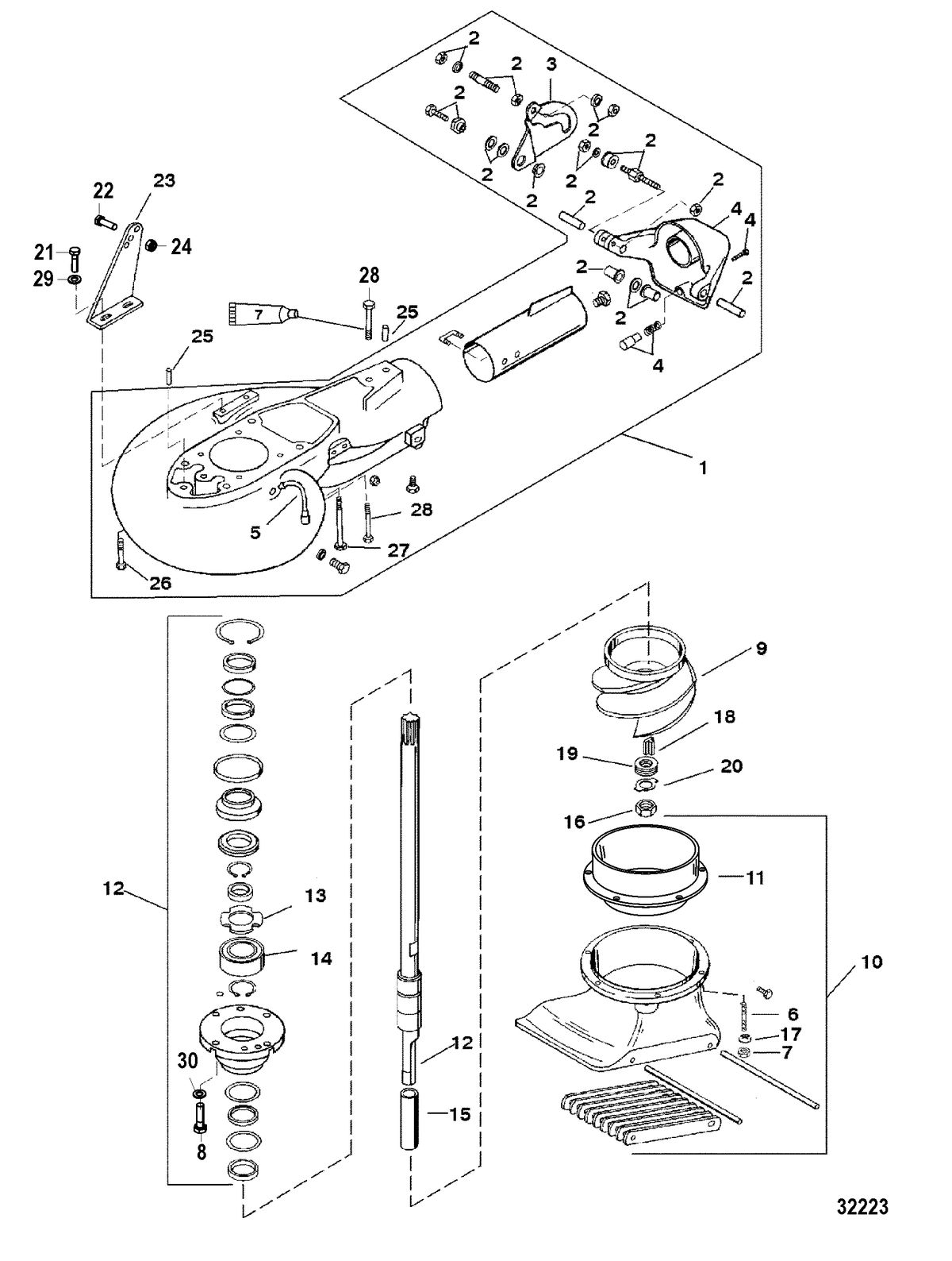 MERCURY/MARINER 40/50/60/JET 40 EFI - 4 CYLINDER 4-STROKE Jet Unit