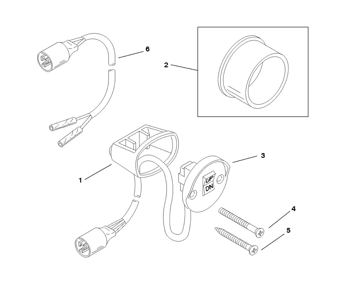 RACE OUTBOARD 2.5L (EFI) 2.5L (EFI-OFFSHORE) TRIM SWITCH KIT
