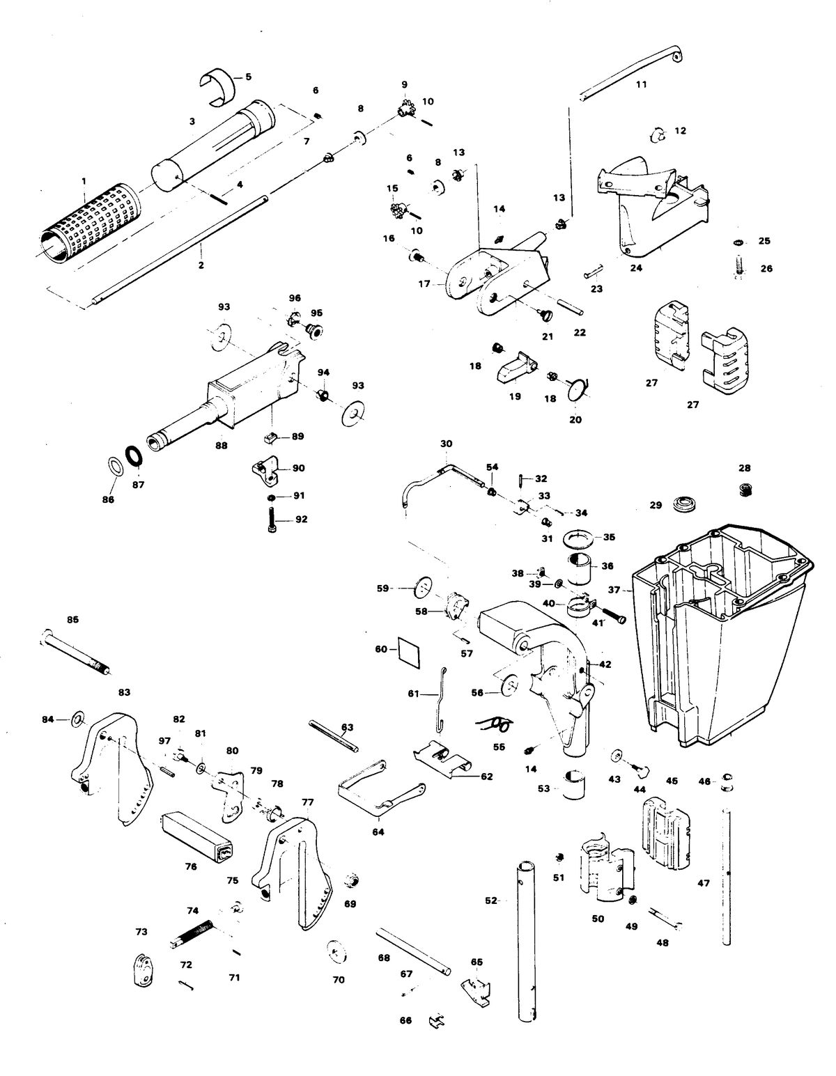 CHRYSLER 15 HP MOTOR LEG